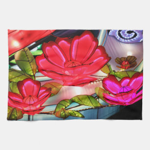 Electric Elegance in Rose Kitchen Towel