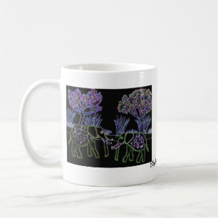 Electric Elephants Coffee Mug