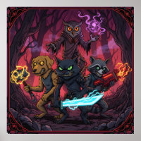 Electric Fantasy Animal Warrior Art