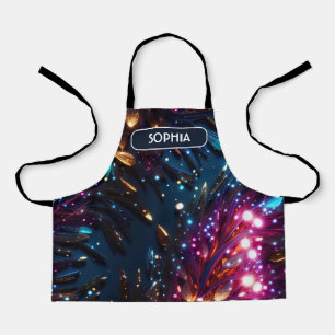 Electric Floral Colourful Personalized Pattern Apron