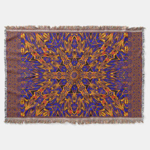 Electric Forget-Me-Nots 1 Throw Blanket