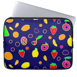 Electric Fruit Fiesta Design Laptop Sleeve