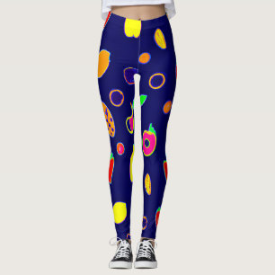 Electric Fruit Fiesta Design Leggings