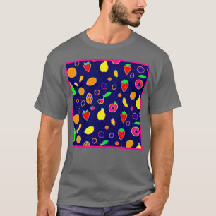 Electric Fruit Fiesta Design T-Shirt