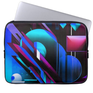 "Electric Geometry" Laptop Sleeve