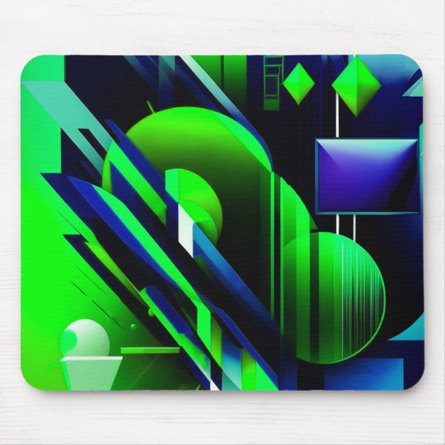 "Electric Geometry" Mouse Pad (Front)