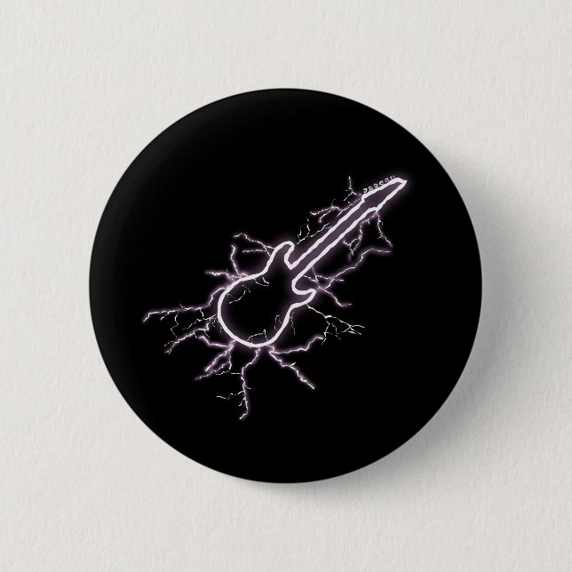 Electric Guitar 2 Inch Round Button (Front)