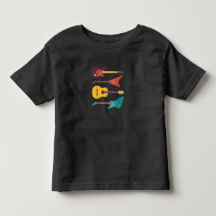 Electric Guitar And Acoustic Guitar Musician Gift Toddler T-shirt