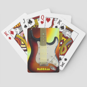 Electric Guitar Art 1 Playing Cards