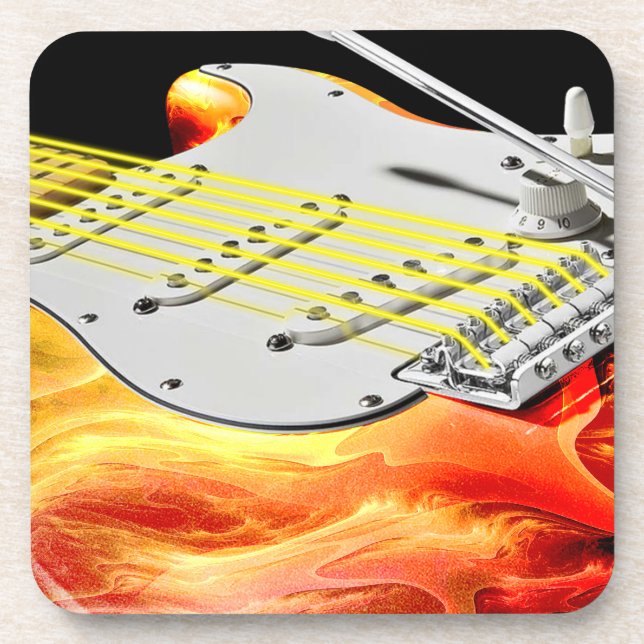 Electric Guitar Art 2 Coasters (Front)