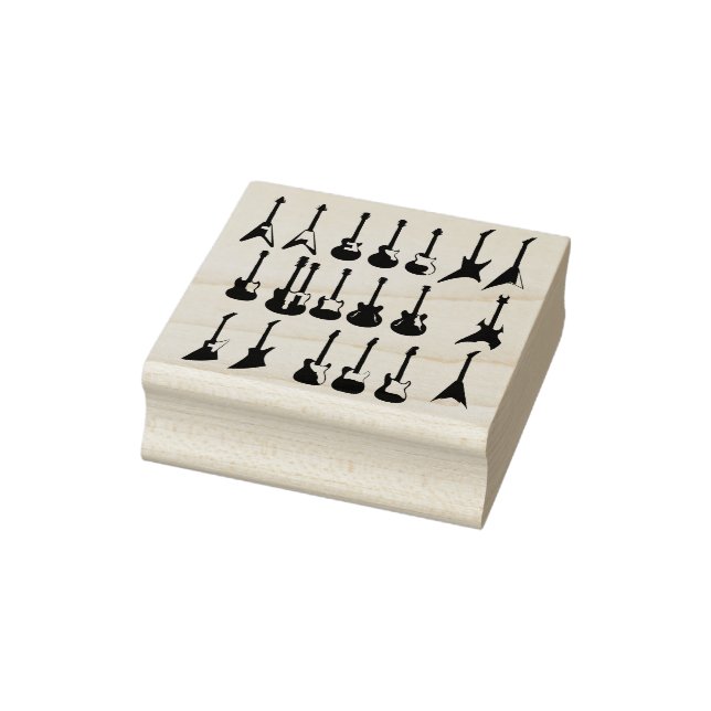 electric guitar bodies art stamp (Stamp)