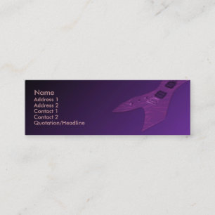 Electric Guitar Business Card
