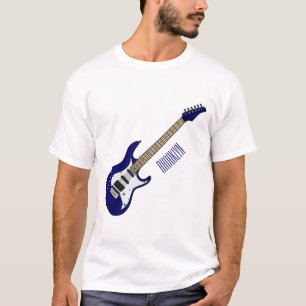 Electric guitar cartoon illustration T-Shirt