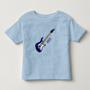 Electric guitar cartoon illustration toddler t-shirt