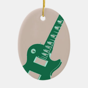 Electric Guitar Ceramic Ornament