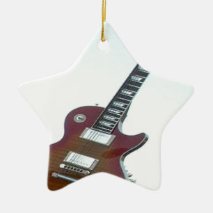 Electric Guitar Ceramic Ornament