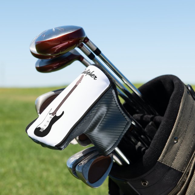 Electric Guitar Design Golf Head Cover (In Situ)