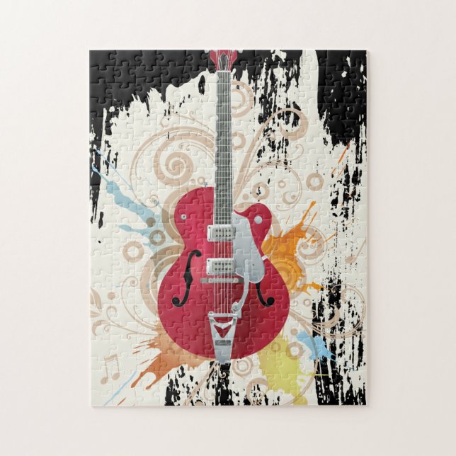 Electric Guitar Design Jigsaw Puzzle (Vertical)