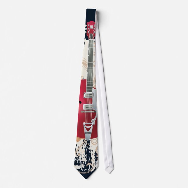 Electric Guitar Design Tie (Front)