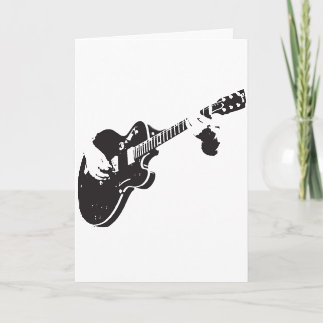 Electric Guitar Holiday Card (Front)