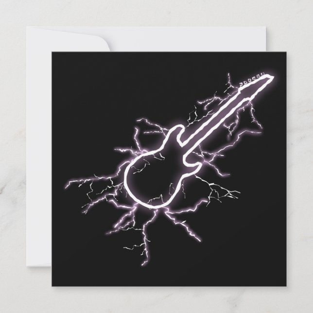 Electric Guitar Invitation (Front)