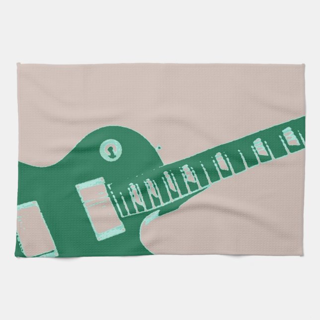 Electric Guitar Kitchen Towel (Horizontal)