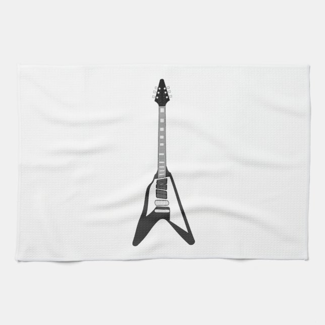 Electric Guitar Kitchen Towel (Horizontal)