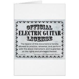 Electric Guitar License