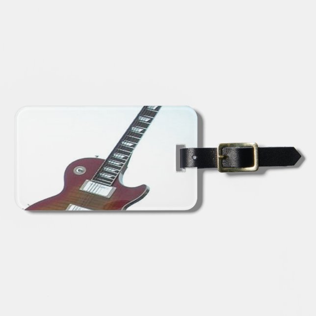 Electric Guitar Luggage Tag (Front Horizontal)