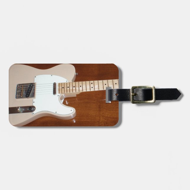 Electric Guitar Luggage Tag (Front Horizontal)