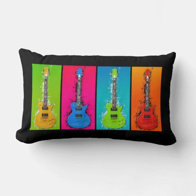 Electric Guitar Lumbar Pillow (Front)