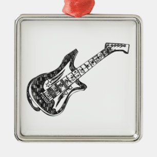 Electric Guitar Metal Ornament