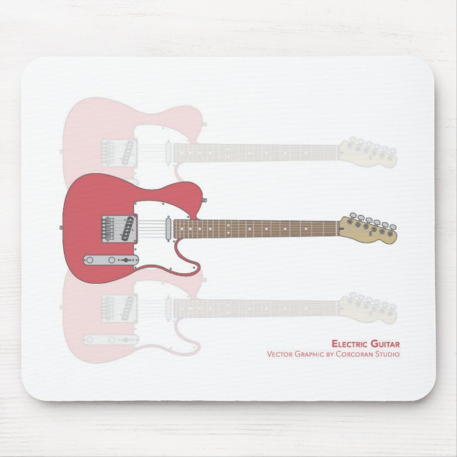 Electric Guitar Mouse Pad (Front)