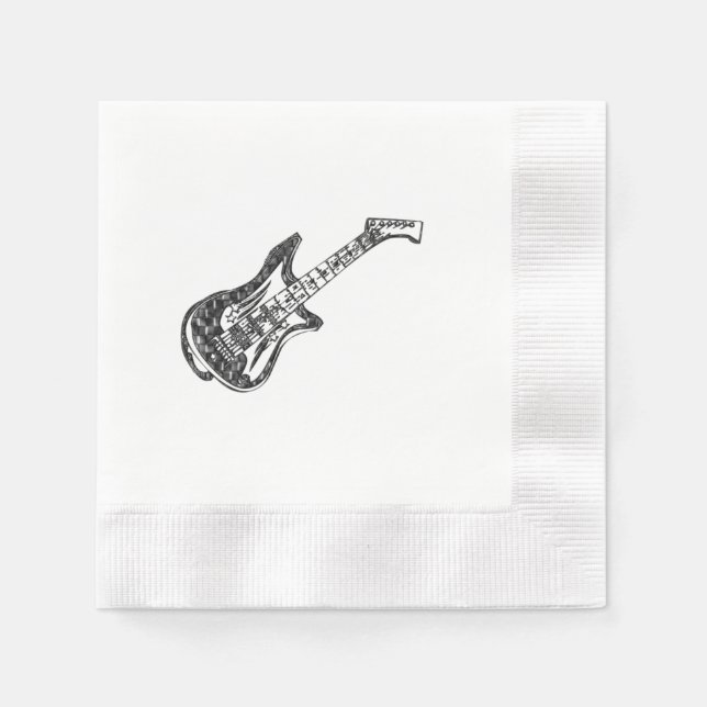 Electric Guitar Napkin (Front)