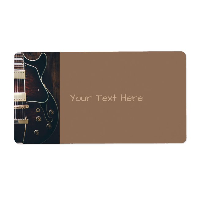 Electric Guitar On Black (Front)