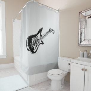 Electric Guitar on Silver