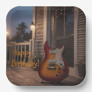 Electric Guitar  Paper Plate