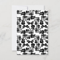 Electric Guitar Pattern Music Themed CUSTOM COLOR