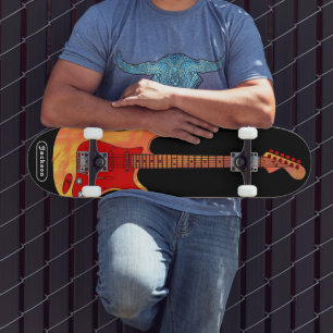 Electric Guitar Personalized Skateboard