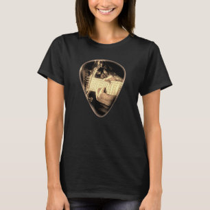 Electric Guitar Pick Guitarist Musician Musical In T-Shirt