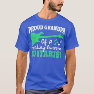 Electric Guitar Player Guitarist Grandpa Music Gra T-Shirt