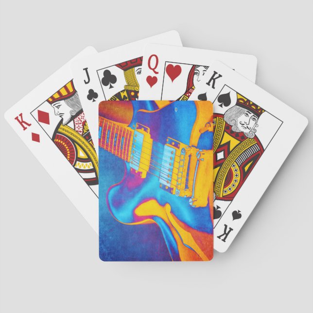 Electric Guitar Playing Cards (Back)