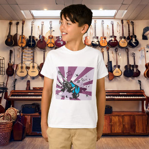 Electric Guitar Pop Art Music Rock Grunge T-Shirt