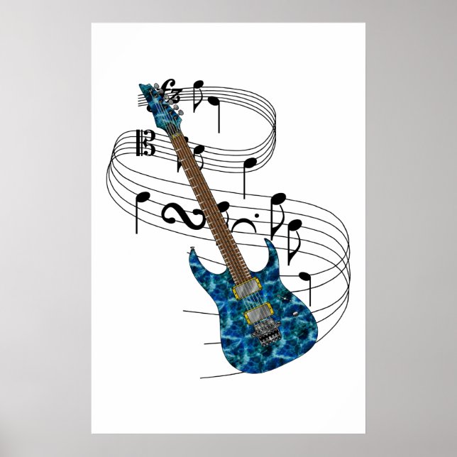 Electric Guitar Poster (Front)