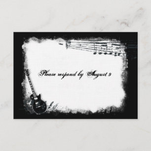 Electric Guitar Rough Music rsvp with envelopes