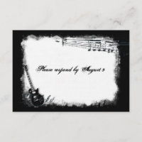 Electric Guitar Rough Music rsvp with envelopes