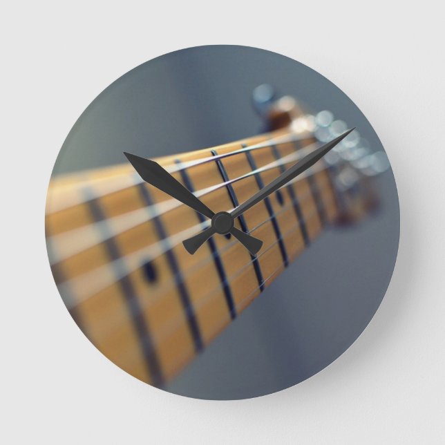 Electric Guitar Round Clock (Front)