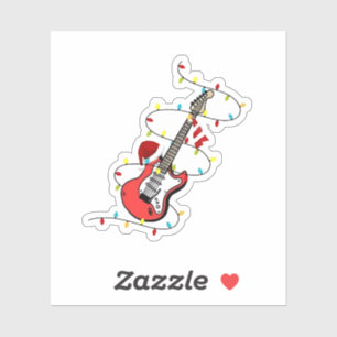 Electric Guitar Santa Claus Music Christmas Lover 
