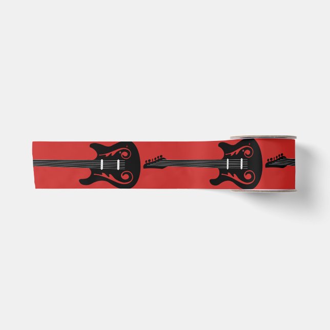 Electric Guitar Satin Ribbon (Front)
