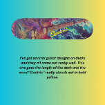 Electric guitar  skateboard<br><div class="desc">This is part of a series of designs around electric guitars, and there is a lot going on in these designs, some are more abstract while others have a more psychedelic look and some have a combination of both. These designs were originally created as tattoo designs before I realized how...</div>